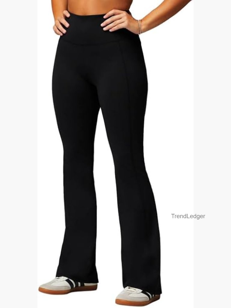 High-Waisted Flare Leggings, Light Compression, Buttery Soft Activewear